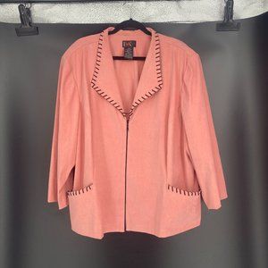 R & K Originals Whipstitch Pink Blazer